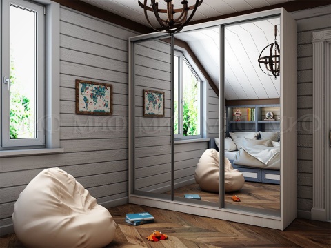 Шкаф-Купе Тринити-8 (Ш-2000 мм x В-2244 мм x Г-600 мм)/Разные Цвета