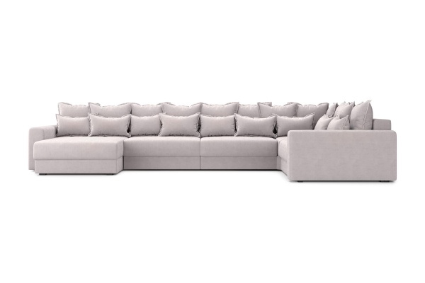 Диван п-образный тик-так Омега бежевый